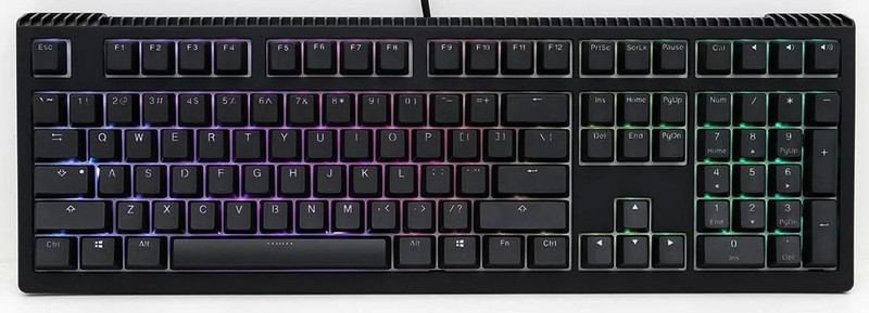 Ducky Shine 6 Black Top - Cherry MX Brown - لوحة مفاتيح